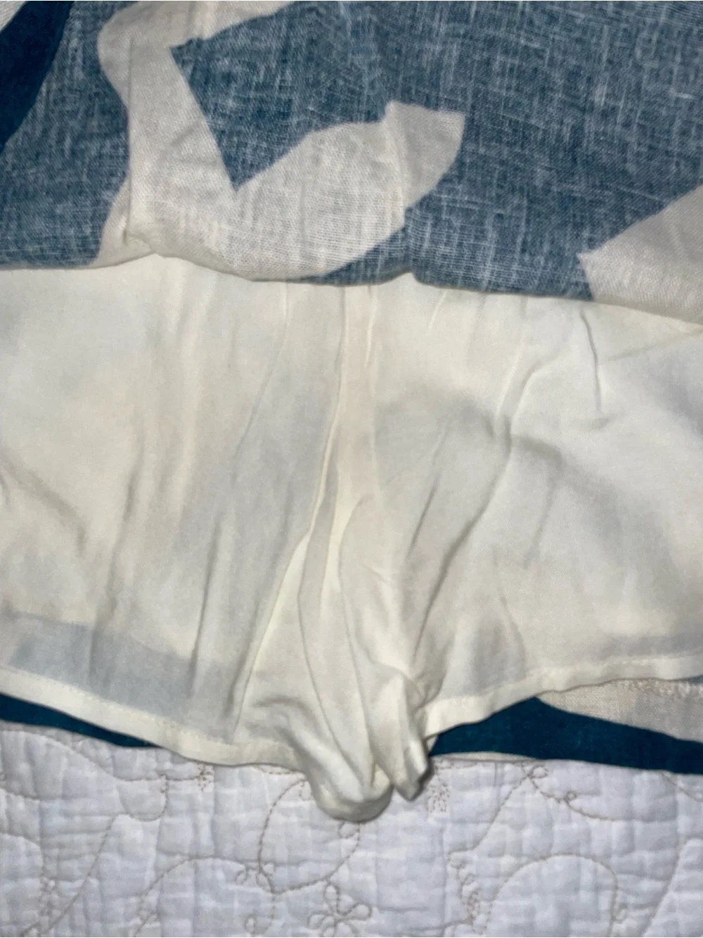 Abercrombie Mid Rise Linen Blend Skort